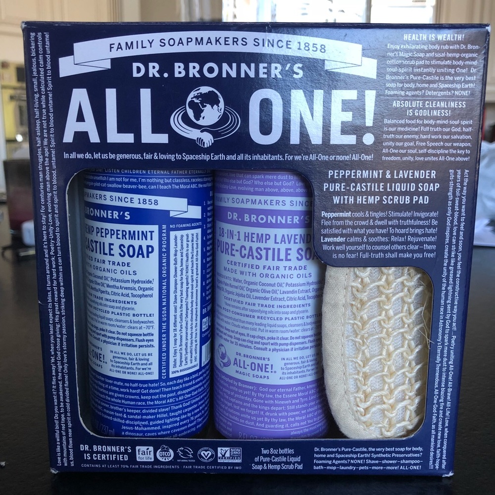 Dr. Bronner’s Peppermint & Lavender Gift Set